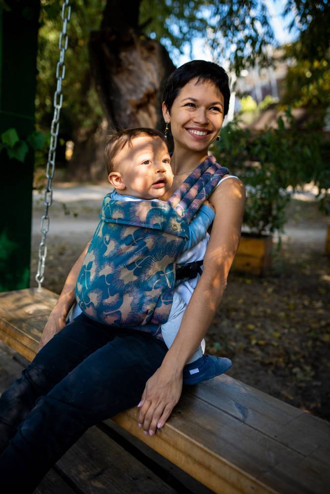 Nosidełko regulowane Qusy - Epic Gingko Emerald Regulowane