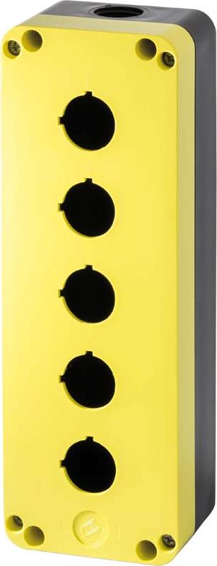 Giovenzana International Obudowa 5-otworowa żółto-czarna IP65 PQ05K, GIOVENZANA, GG-PQ05K000000000.