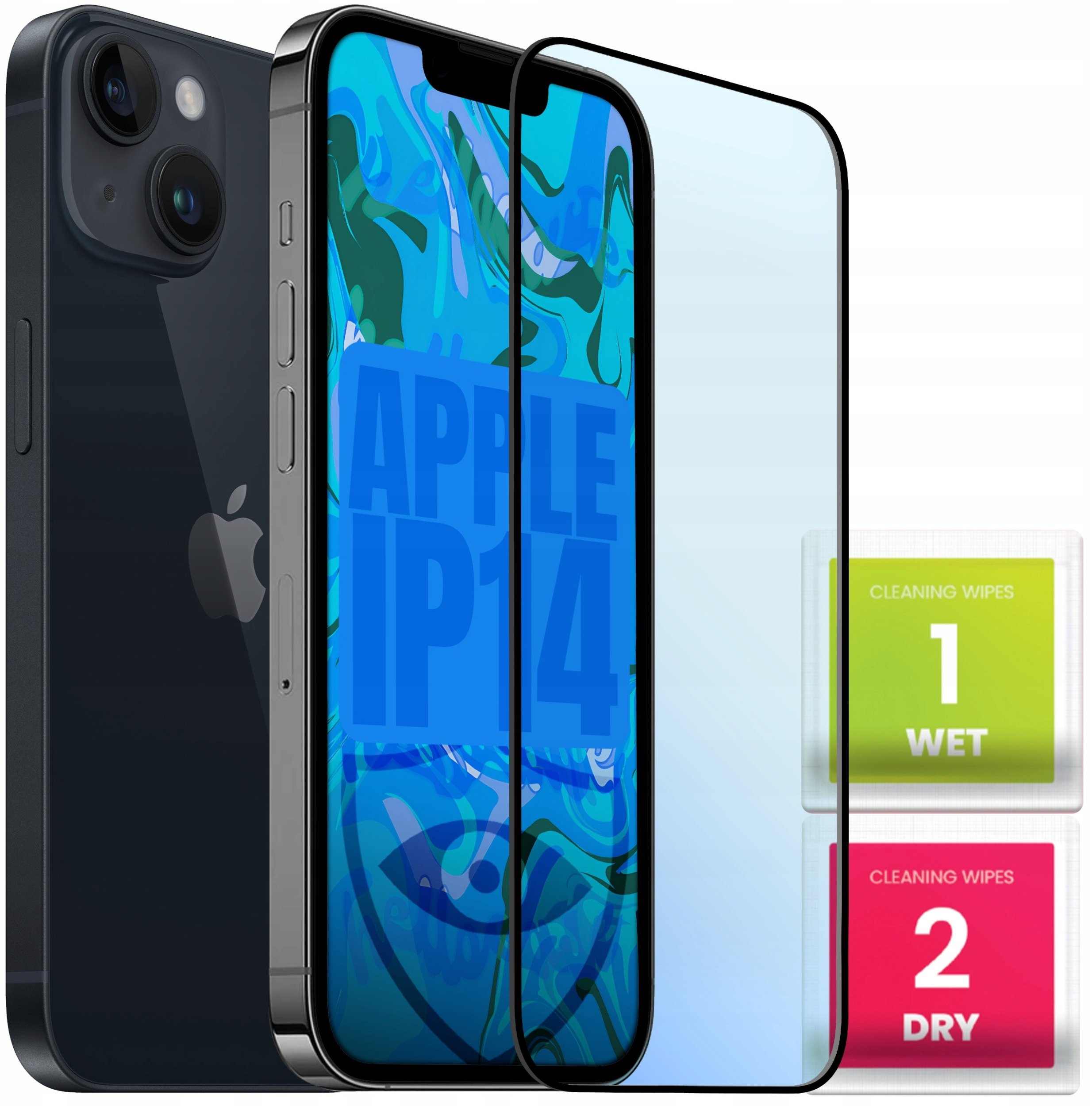 Szkło Hartowane do Apple iPhone 13 / 13 Pro / 14 / 16e Anti-Blue, Pełne, 5D