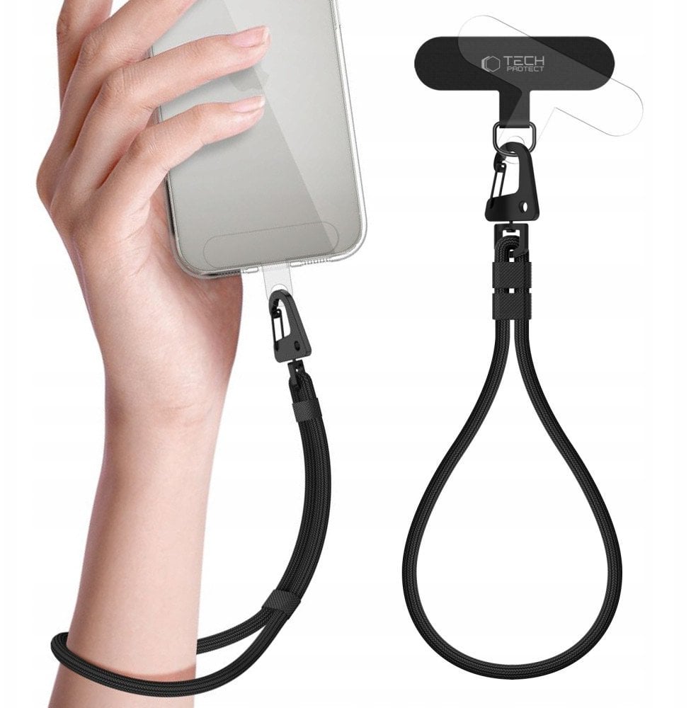 TECH-PROTECT C8S ROPE WRIST STRAP BLACK