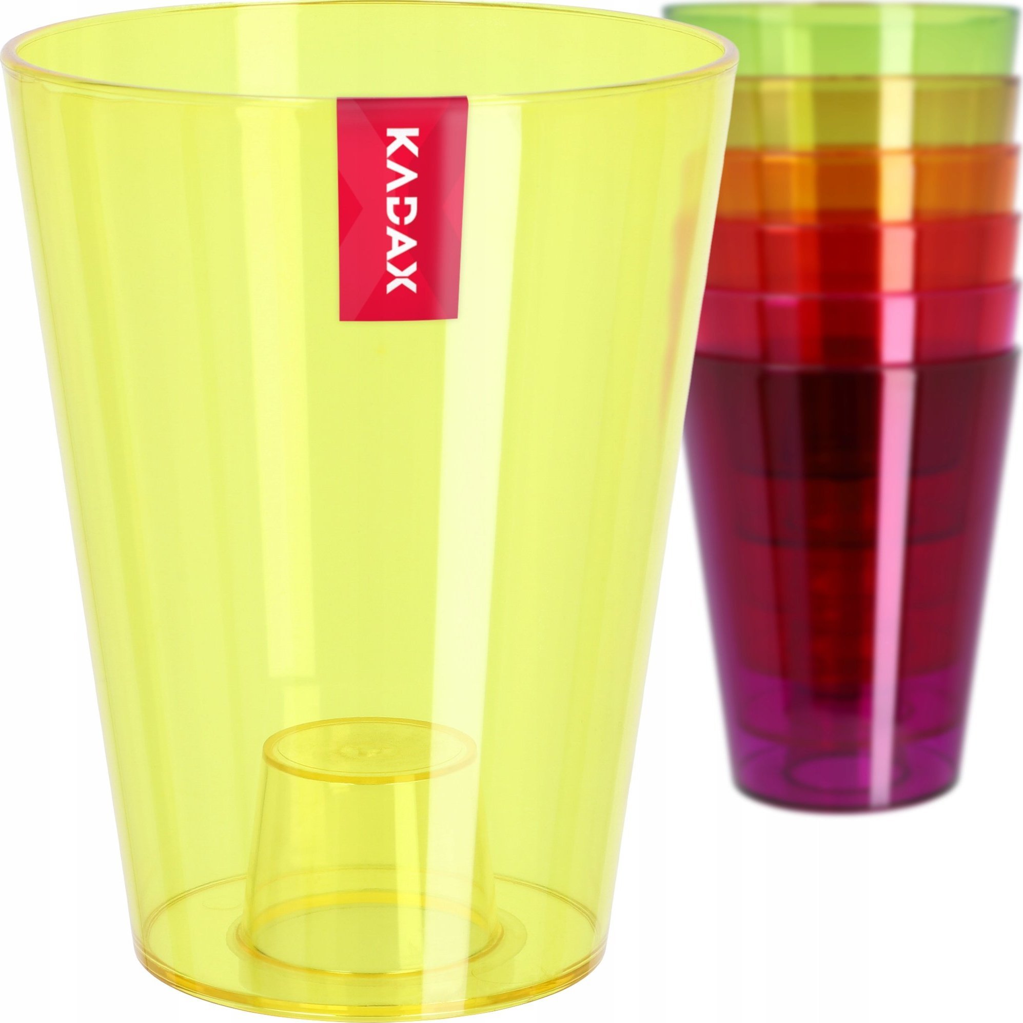 Kadax Doniczka Osłonka Na Storczyk Kwiaty Żółta 12cm