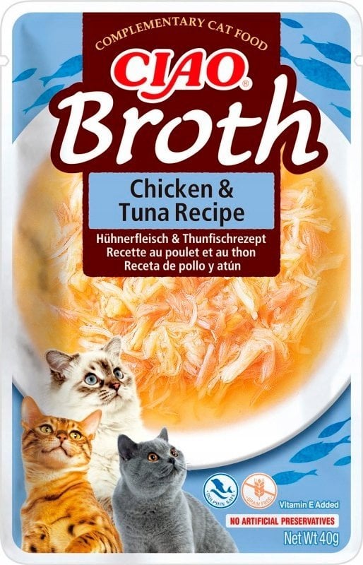 Inaba Foods INABA CIAO Bulion o smaku kurczaka i tuńczyka 40g