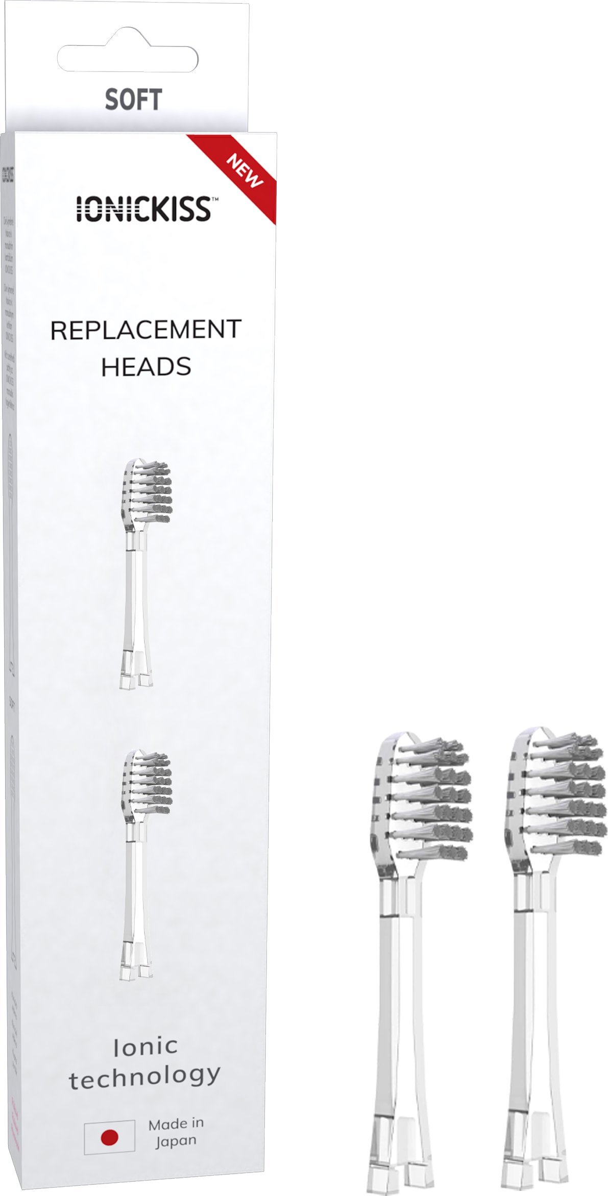 Końcówka Końcówki do szczoteczki Travel Miękka - białe 2 szt.