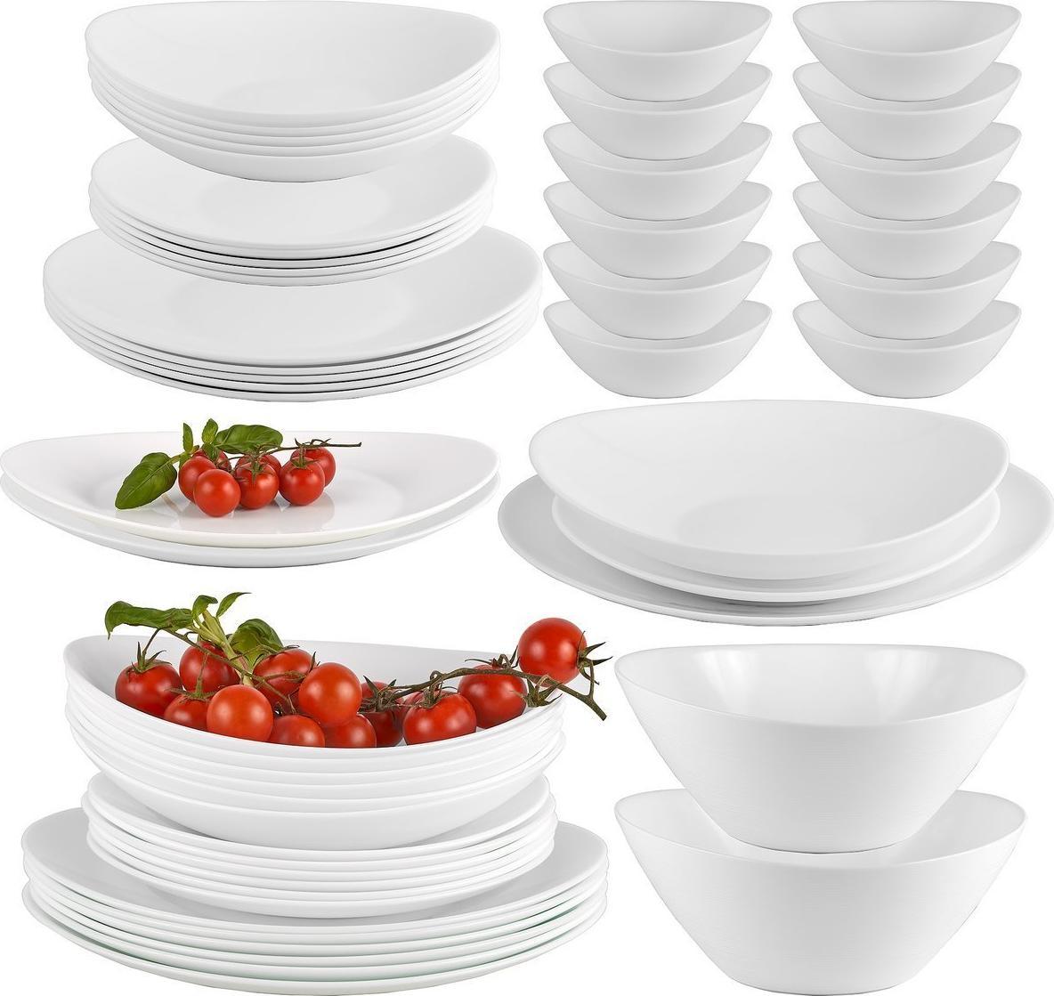 Bormioli Rocco KOMPLET ZESTAW SERWIS OBIADOWY PROMETEO 52EL 12OS