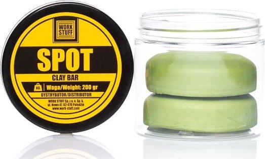Work Stuff Work Stuff Spot Clay Bar 200g - średnia glinka do oczyszczania lakieru