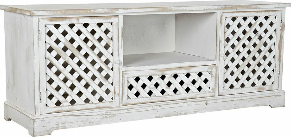 DKD Home Decor MebleTV DKD Home Decor Biały 140 x 40 x 54 cm Jodła