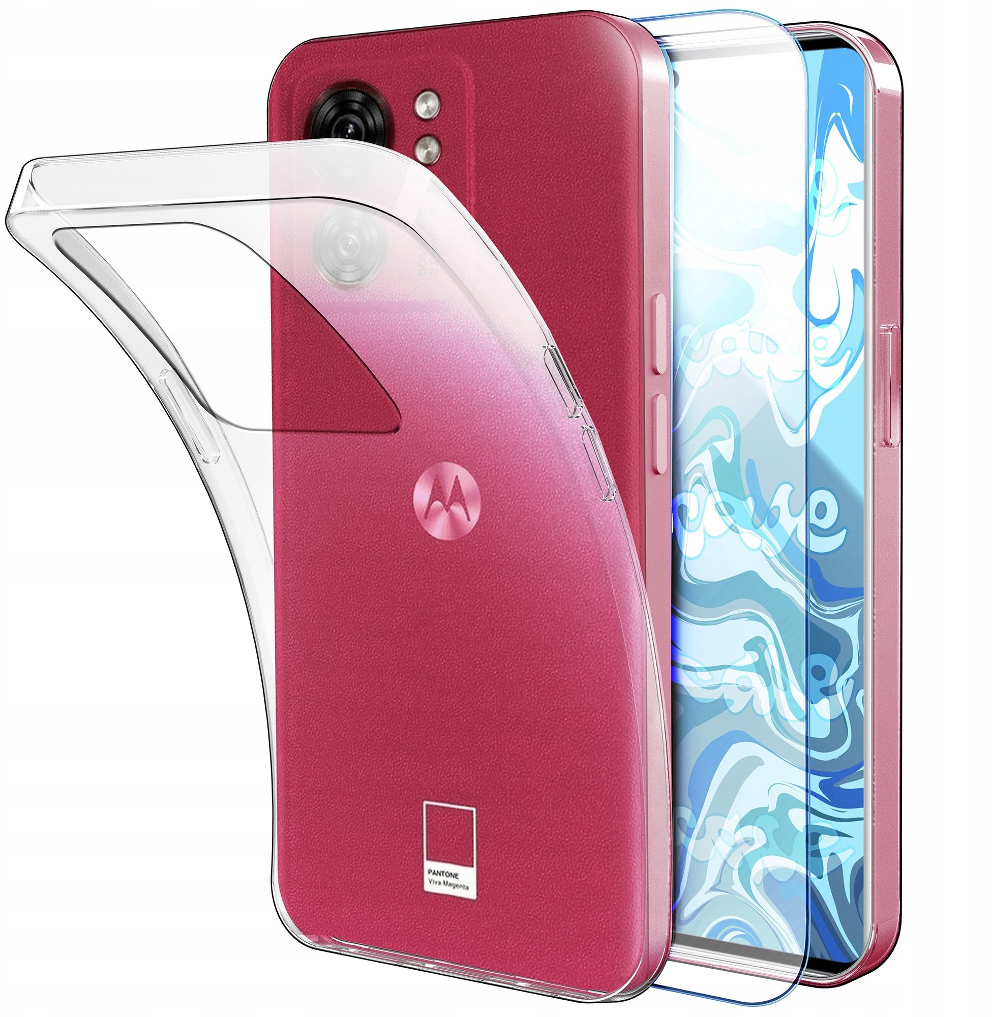 ETUI DO MOTOROLA MOTO EDGE 40 OBUDOWA CASE SILIKON SLIM POKROWIEC SZKŁO