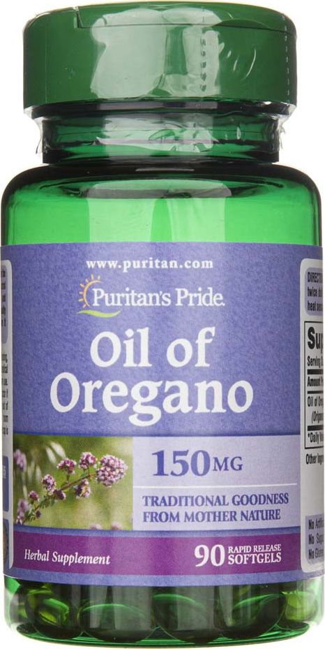Puritans Pride Puritan's Pride Olejek z Oregano 150 mg - 90 kapsułek
