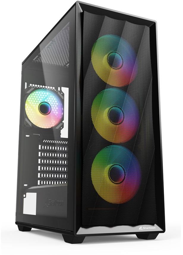 Sharkoon Gehäuse VK4 ARGB ATX 1xGlas schwarz