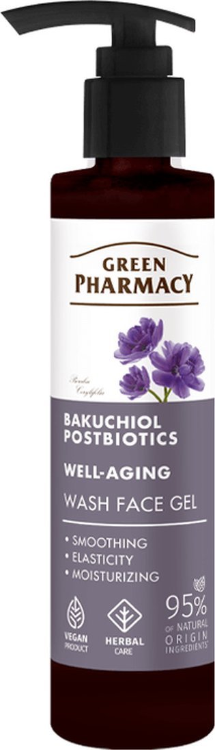 Green Pharmacy Żel do mycia twarzy Bakuchiol i postbiotyki 200ml