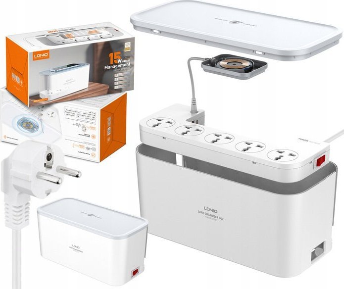 Listwa zasilająca LDNIO Ładowarka Listwa Zasilacz Organizer Kabli USB PD