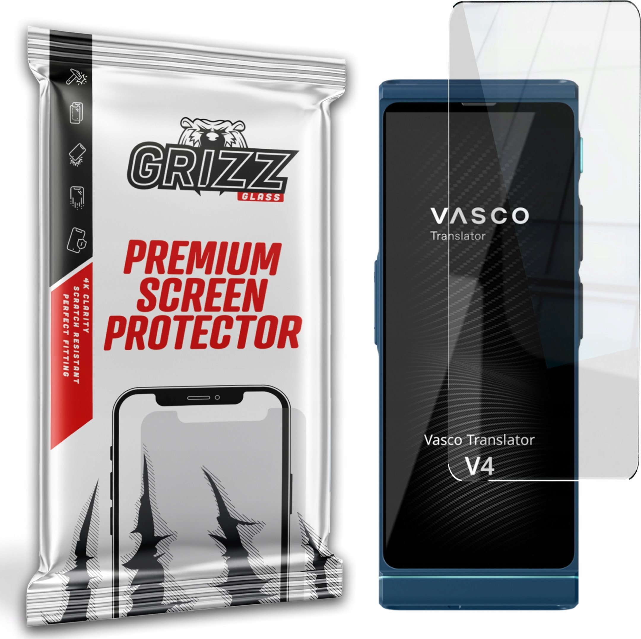GrizzGlass Szkło hybrydowe GrizzGlass HybridGlass do Vasco Translator V4