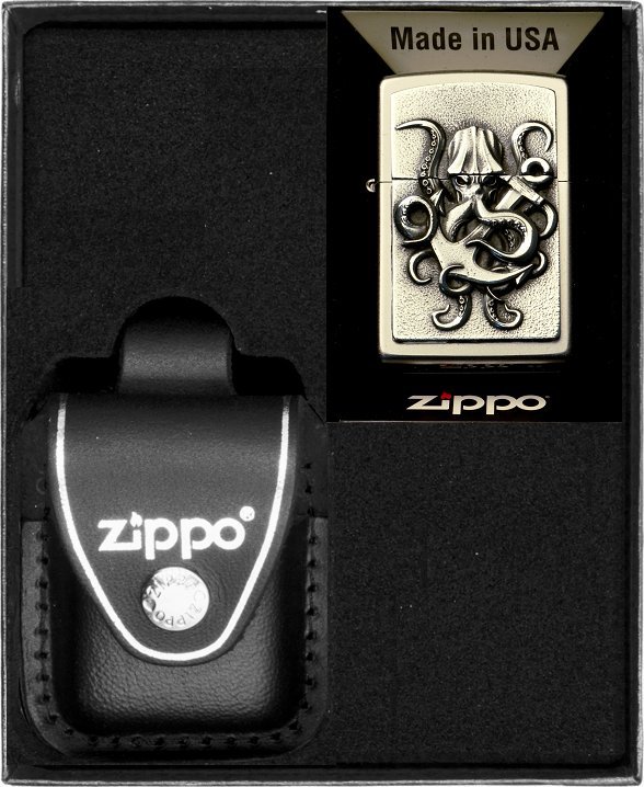 Zestaw ZIPPO Zapalniczka OCTOPUS 3D Prezentowy No3