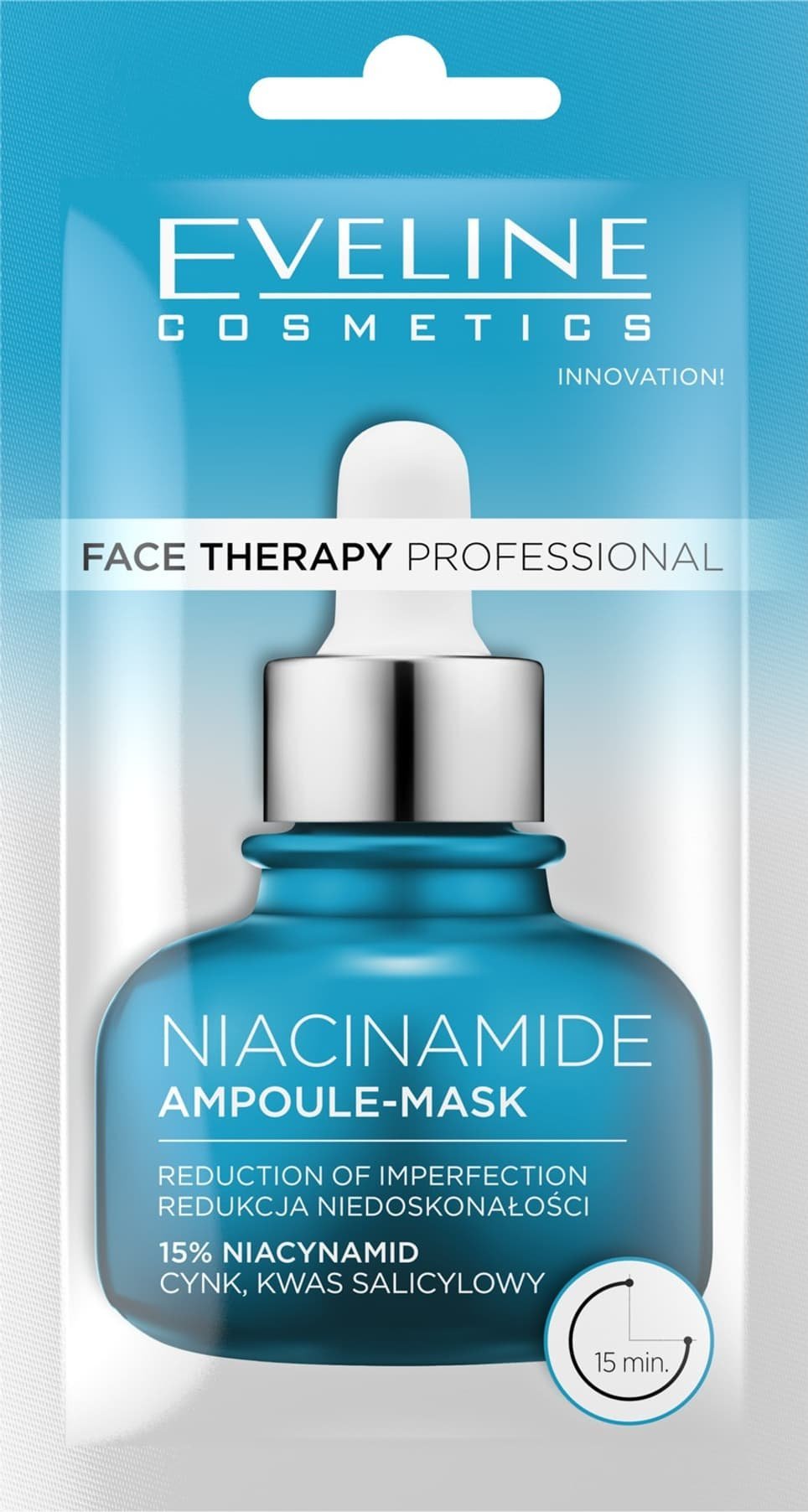 Eveline EVELINE Face Therapy Professional Maska-ampułka redukująca niedoskonałości z Niacynamidem 8 ml