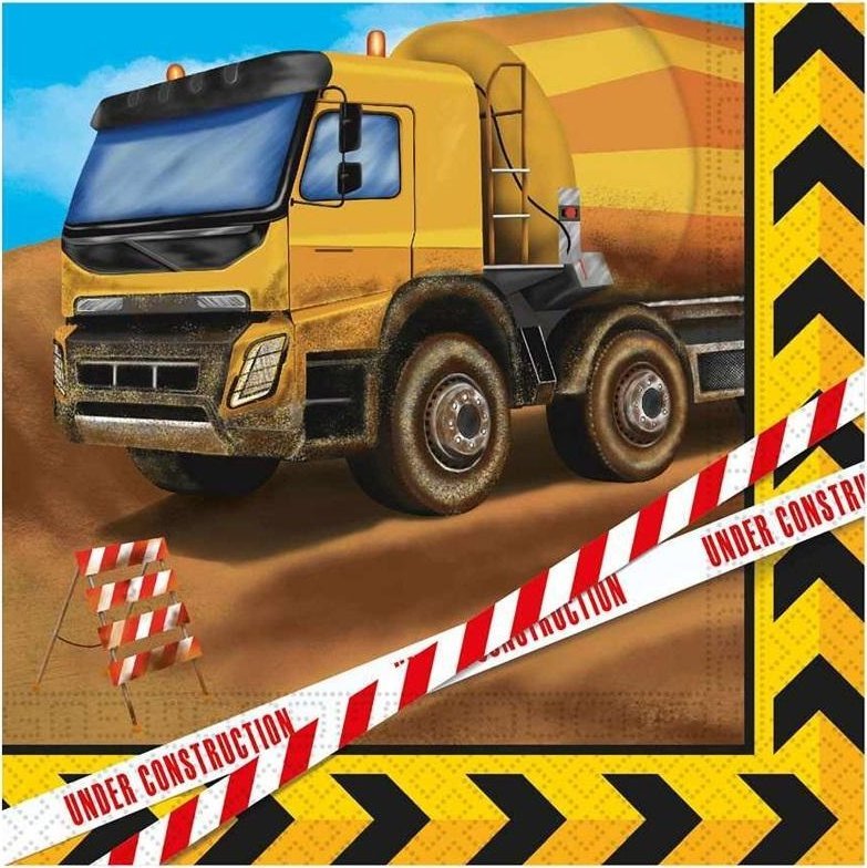 Serwetki papierowe Construction 33x33cm 20szt