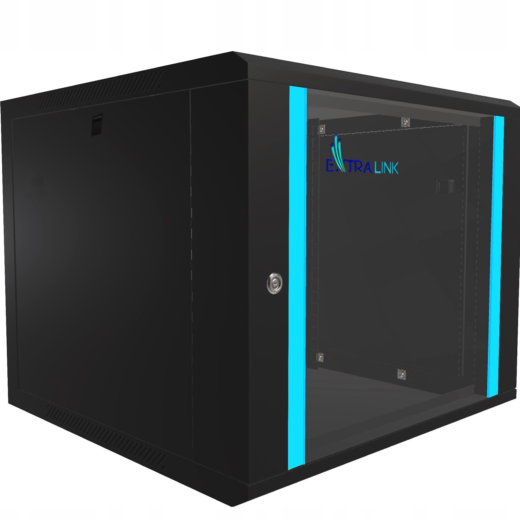 Szafa ExtraLink LITE 9U 530X400 WALL-MOUNTED RACKMOUNT CABINET BLACK