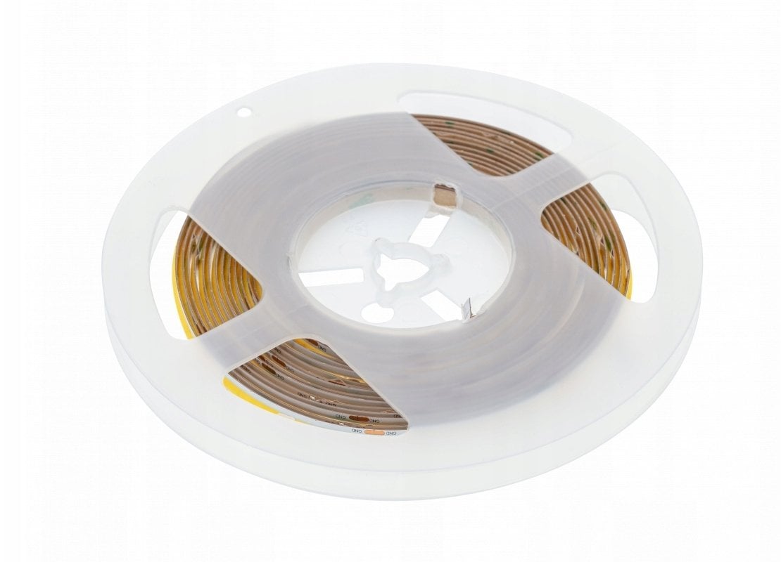 Taśma LED GTV Taśma LED COB 12V, 320LED/m, 8mm, 8W/m, without gel, neutralny biały /5m./