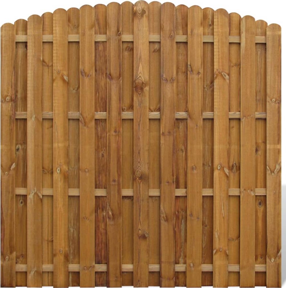 vidaXL Panel ogrodzeniowy, impregnowana sosna FSC, 180 x (165-180) cm