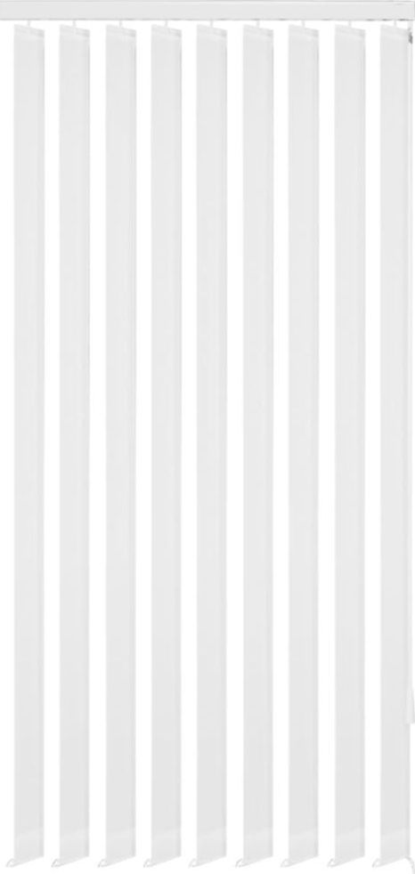 vidaXL Żaluzje pionowe z białego materiału 120x180 cm