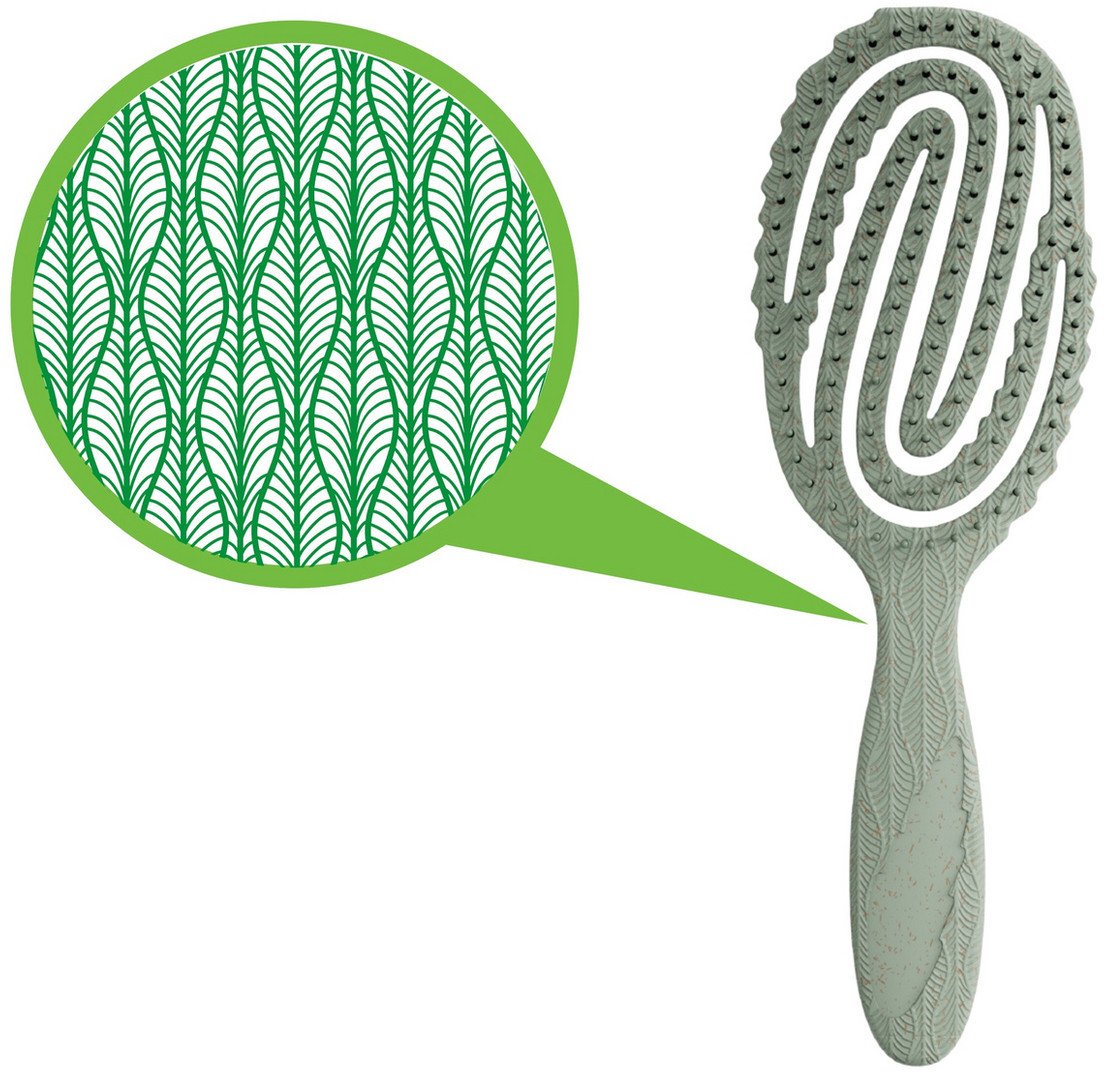 BlacKomb Blackomb Pure Hemp Szczotka Do Rozczesywania Włosów Profilowana Masująca Ekologiczna