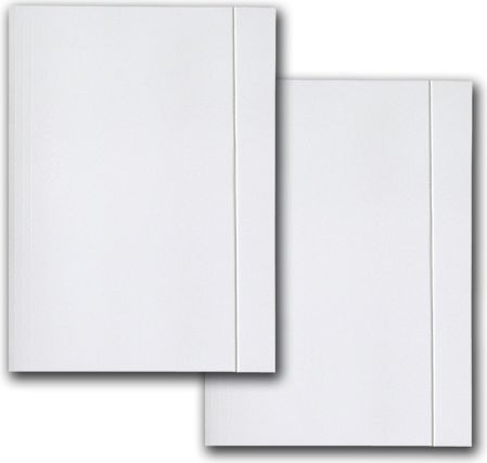 Barbara Teczki z gumką biała Barbara A4 350g (0821023) op.25szt