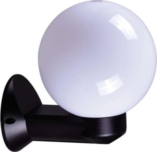 Kinkiet Kaja Zewnętrzna LAMPA ścienna K-MB-OGROD NF 2803L6 opal Kaja elewacyjna OPRAWA kinkiet kula ball outdoor IP44 czarna opal