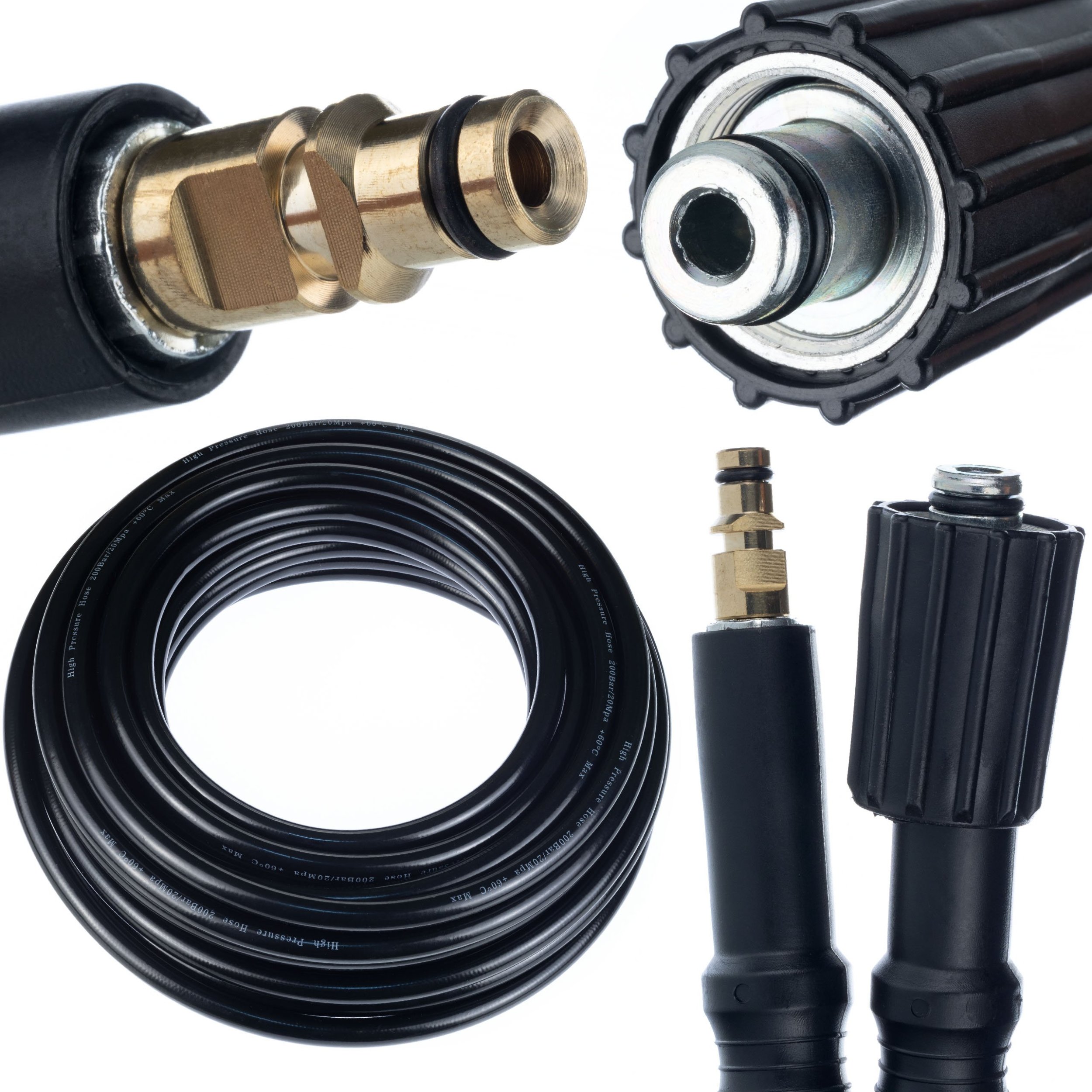 Rosfix WĄŻ WYSOKOCIŚNIENIOWY 10M CLICK-M22 QUICK CONNECT KARCHER K2 K3 K4 K5 K6 K7