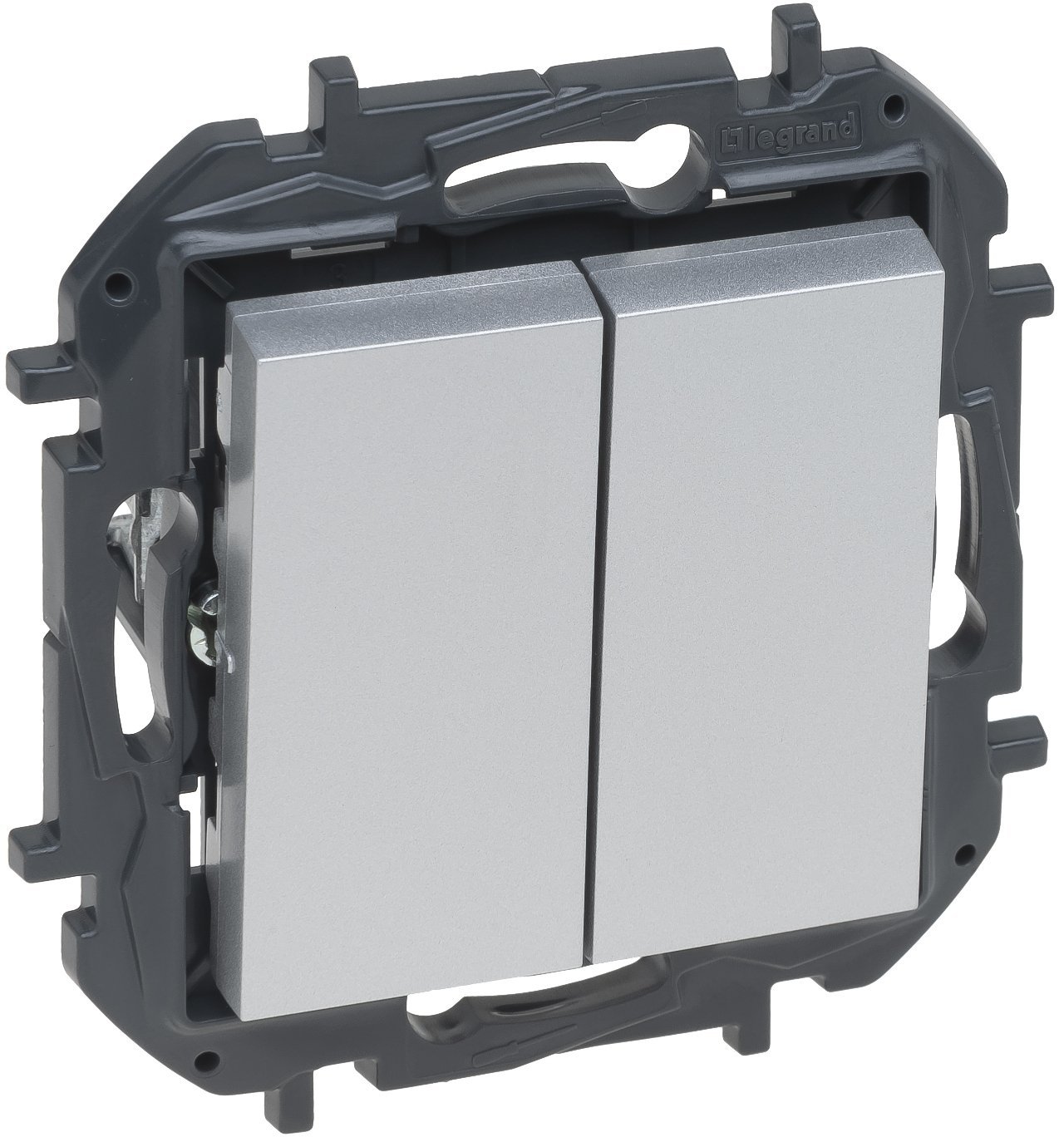 Legrand Niloe Step łącznik świecznikowy 10A - kolor aluminiowy 863305B