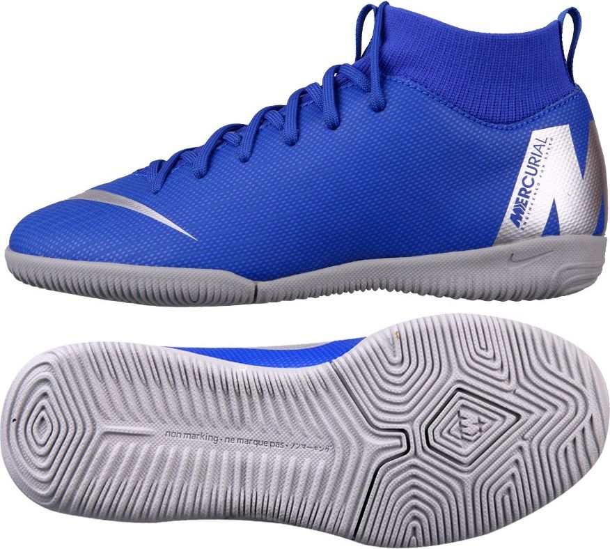 Nike Buty Mercurial JR SuperflyX 6 Academy GS IC niebieskie r. 32 (AH7343 400)