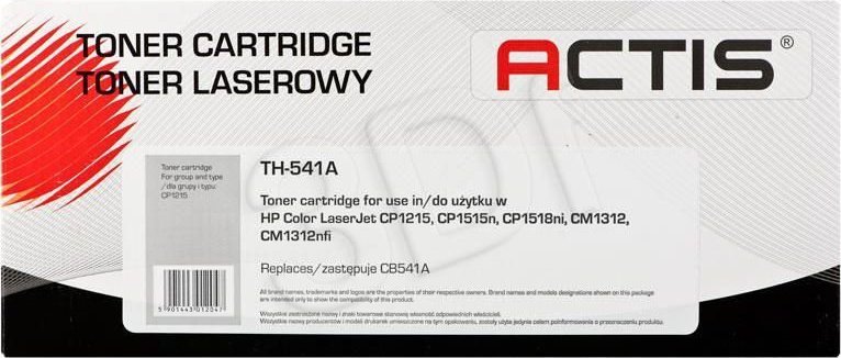 Toner Actis Toner ACTIS TH-541A - zamiennik HP 125A CB541A Canon CRG-716C Standard 1500 stron niebieski -