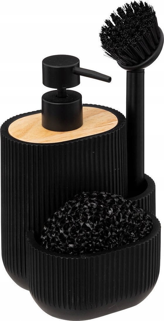 5five Dozownik na płyn do naczyń i gąbki BLACKWOOD