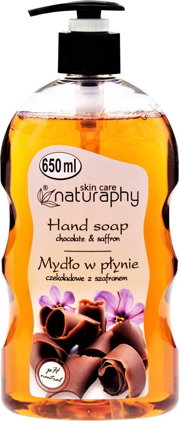 BluxCosmetics Mydło do rąk w płynie czekoladowe z szafranem 650 ml