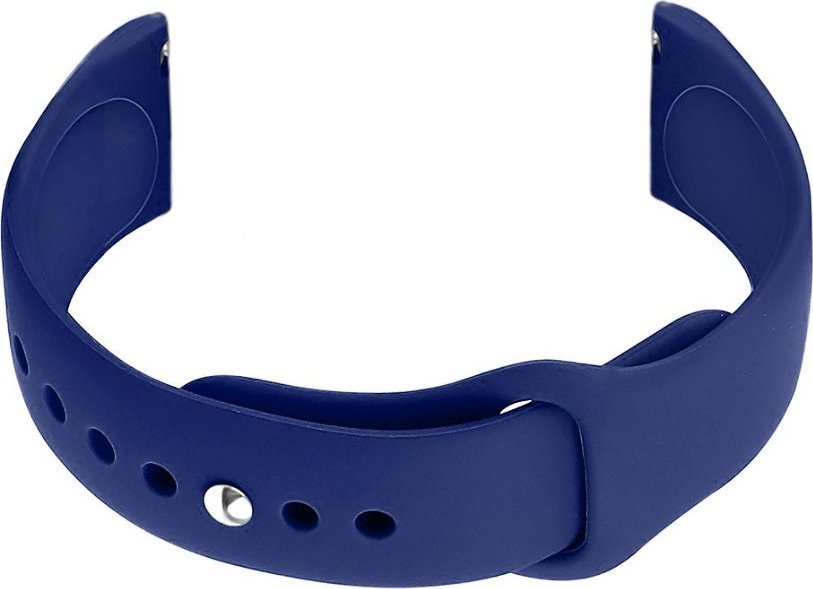 Pasek gumowy do zegarka U21 20mm - szaroniebieski