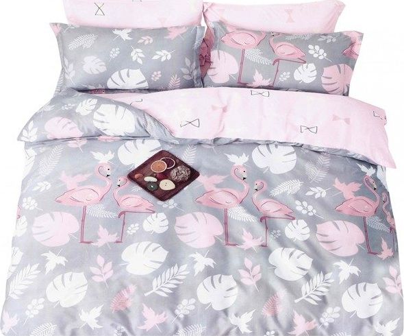 Łóżkoholicy Pościel Satyna Bawełna A1231 Komplet 200x220 PP 4 CZĘŚCI