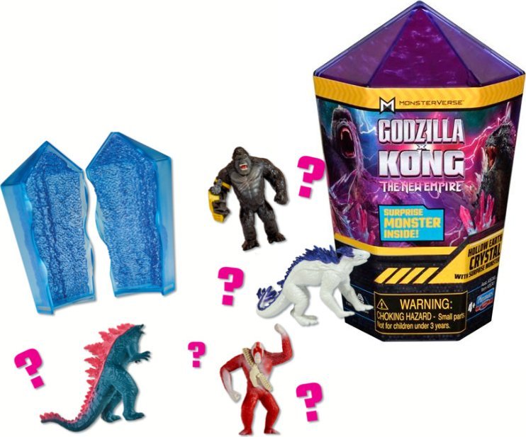 Figurka Playmates Toys GODZILLA x KONG Kryształ Ziemi z potworem Figurka Niespodzianka 5cm 1szt. PLAYMATES 35741