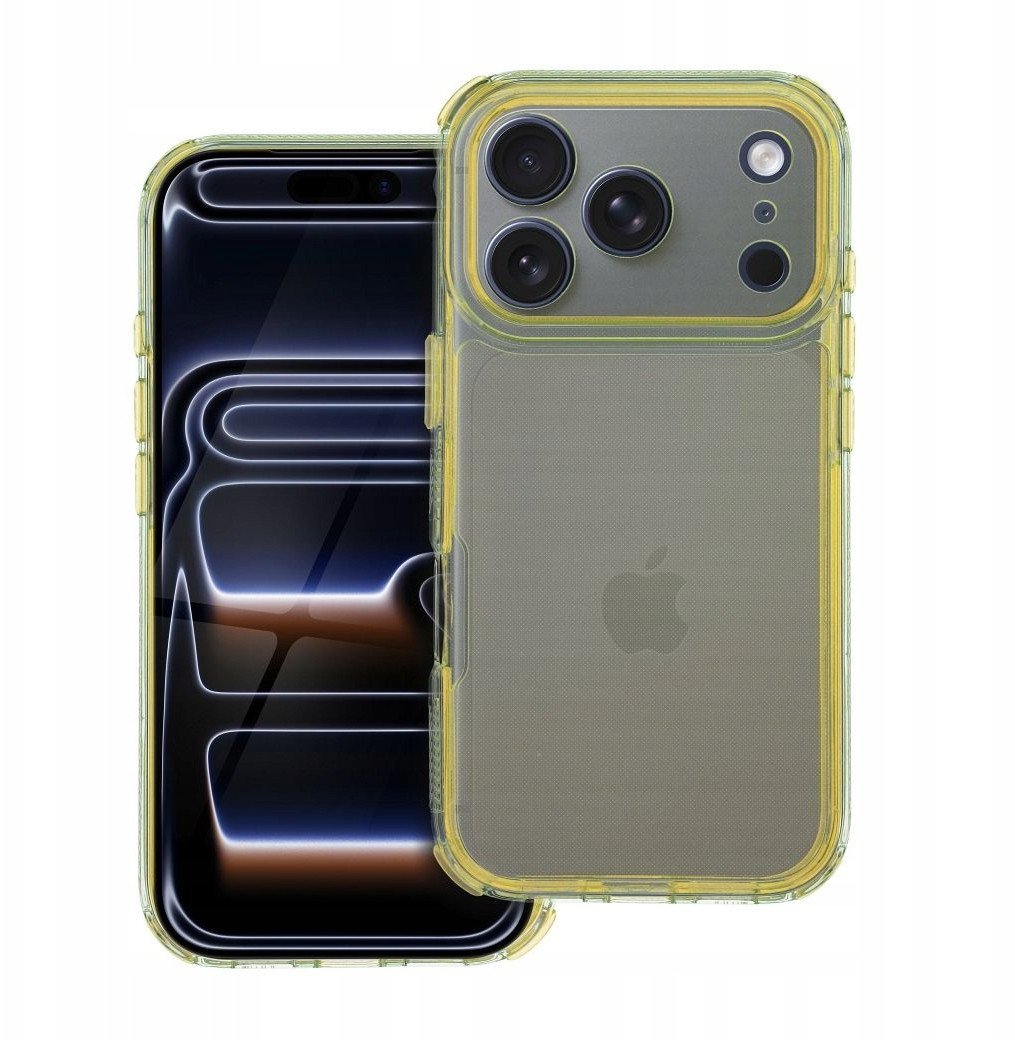 Futerał MATRIX CLEAR do IPHONE 17 Pro żółty