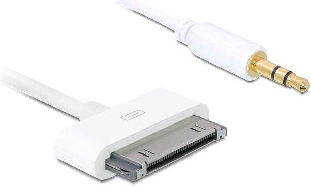 Kabel Delock Apple 30 pin - Jack 3.5mm 1m biały (82702)