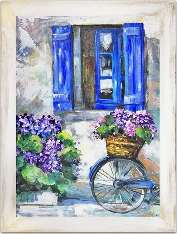 GO-BI Obraz "Architektura" ręcznie malowany 63x84cm