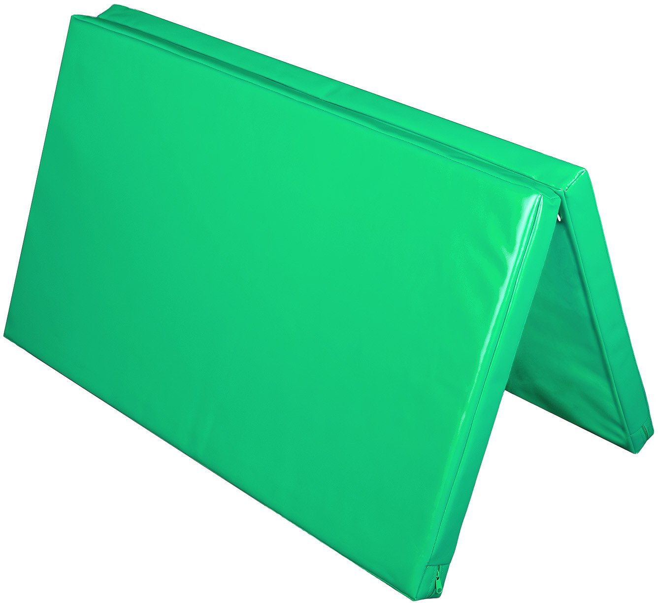 Materac dwuczęściowy z rzepami UNDERFIT 130 x 120 x 6 cm twardy zielony