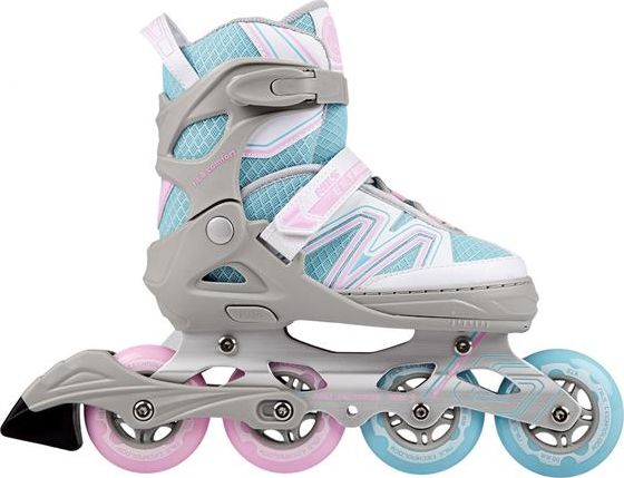 Rolki Nils Extreme NA14169 rekreacyjne regulowane szare r. 35-38