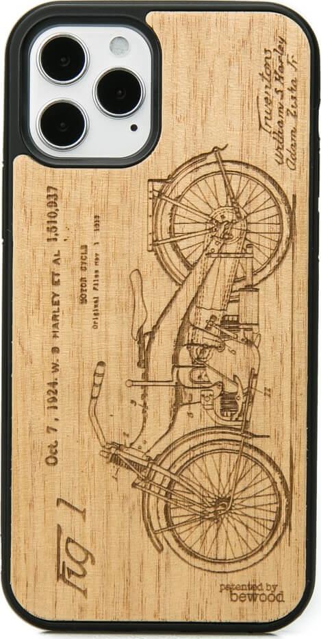 BeWood Drewniane Etui iPhone 12 / 12 Pro HARLEY PATENT ANIEGRE