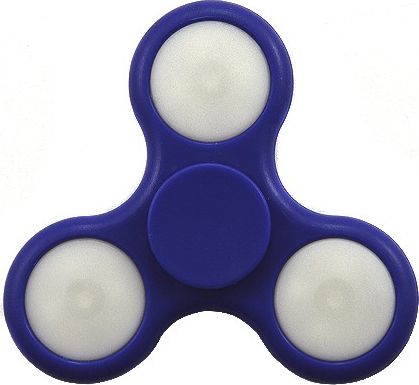FINGER SPINNER LED ZABAWKA ANTYSTRESOWA FIDGET SPINNER BLUE
