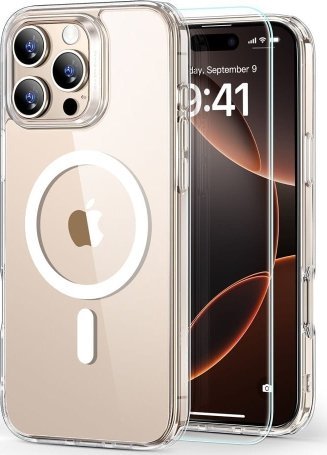ESR ESR CLASSIC HYBRID HALOLOCK MAGSAFE & TEMPERED GLASS IPHONE 16 PRO CLEAR