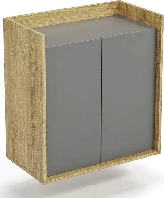 Elior Szafka modułowa dwudrzwiowa hikora + szary przykurzony - Horizonte 10X
