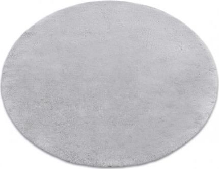 Dywany Łuszczów Dywan TEDDY Koło Shaggy szary bardzo gruby, pluszowy, antypoślizgowy, do prania, koło 160 cm