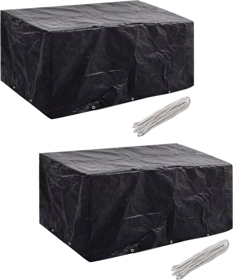 vidaXL Pokrowce na meble ogrodowe dla 6 osób, 2 szt., 10 oczek