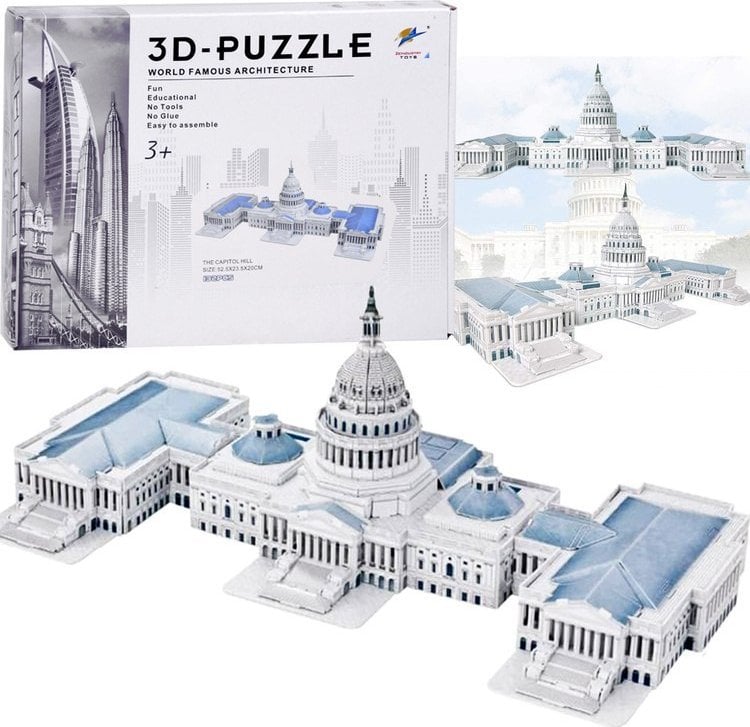 Jokomisiada Puzzle 3D The Capitol Hill 132-elementy Puzzle przestrzenne ZA5400