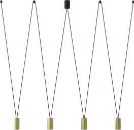 Lampa wisząca Nowodvorski Salonowa lampa More Tone 7610 wiszące tuby do jadalni złote