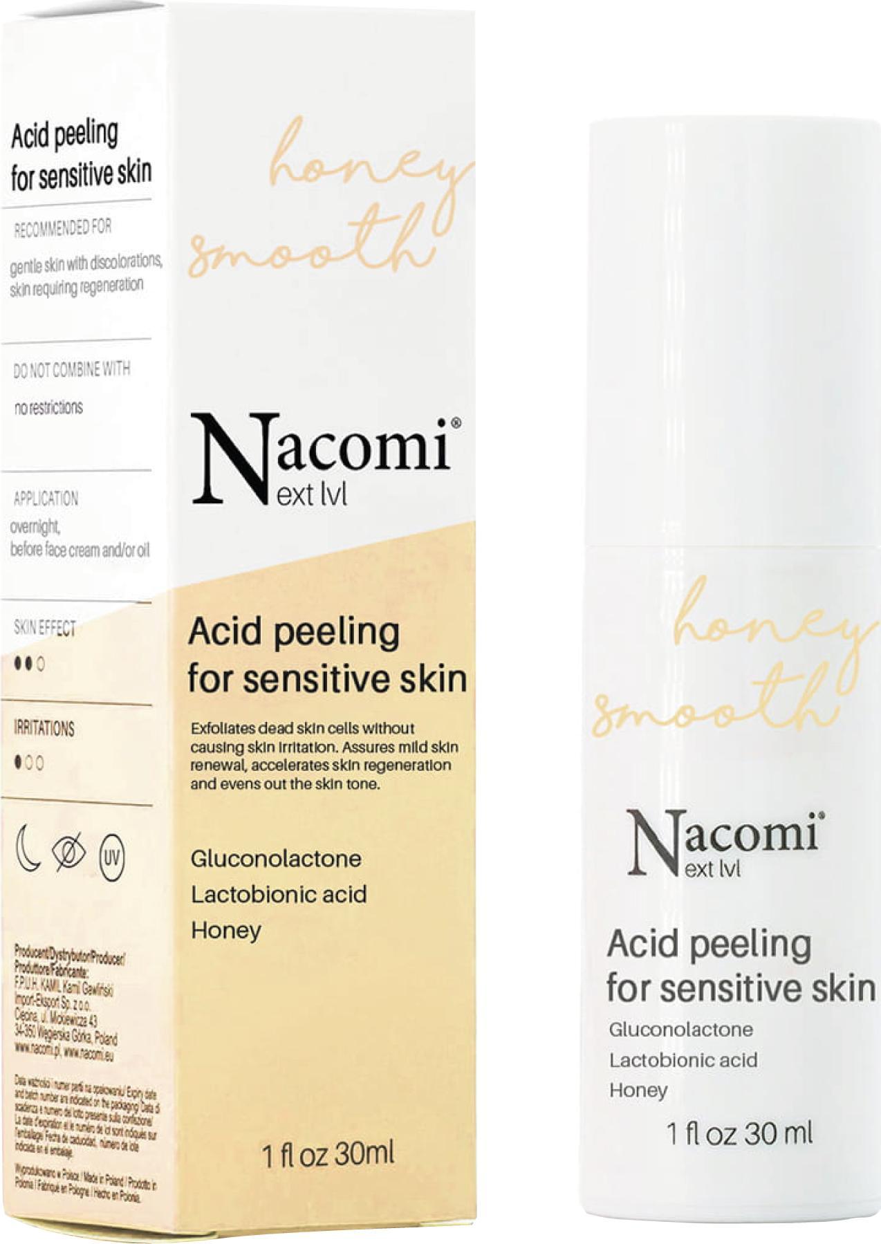 Nacomi Nacomi Next Level peeling kwasowy do cery wrażliwej Kwas Laktobionowy 30ml