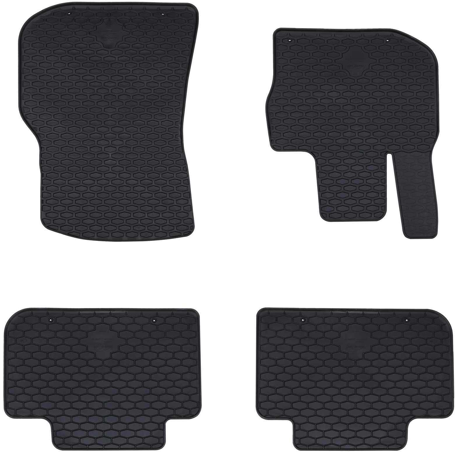 vidaXL Mata samochodowa 4 pcs Czarny odpowiedni do BMW X3, X4 4D Aft